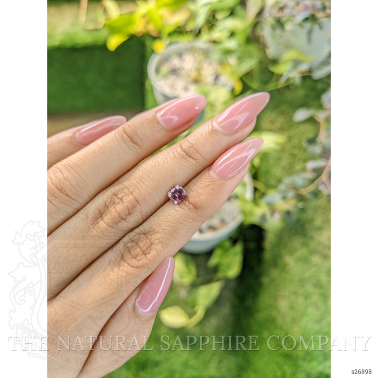 0.69 Ct. Pinkish Brown Sapphire from Ceylon (Sri Lanka)