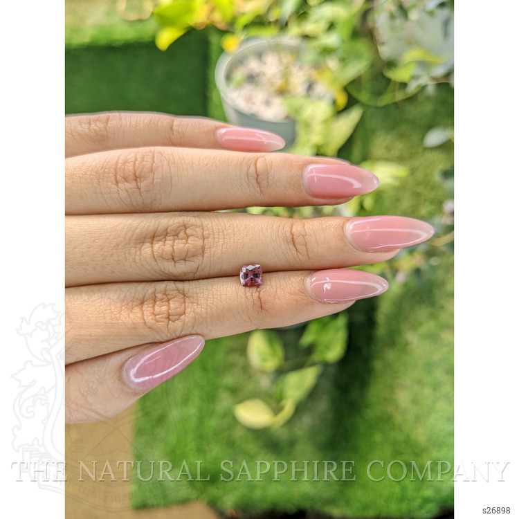 0.69 Ct. Pinkish Brown Sapphire from Ceylon (Sri Lanka)