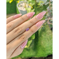 0.62 Ct. Pinkish Purple Sapphire from Ceylon (Sri Lanka) Life Style