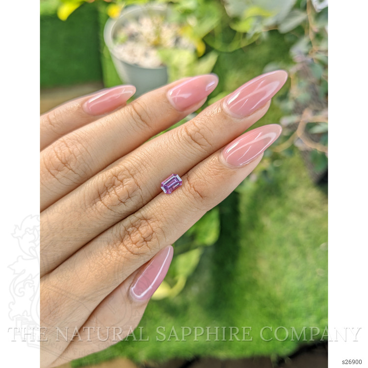 0.62 Ct. Pinkish Purple Sapphire from Ceylon (Sri Lanka)