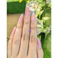 0.62 Ct. Pinkish Purple Sapphire from Ceylon (Sri Lanka) Life Style