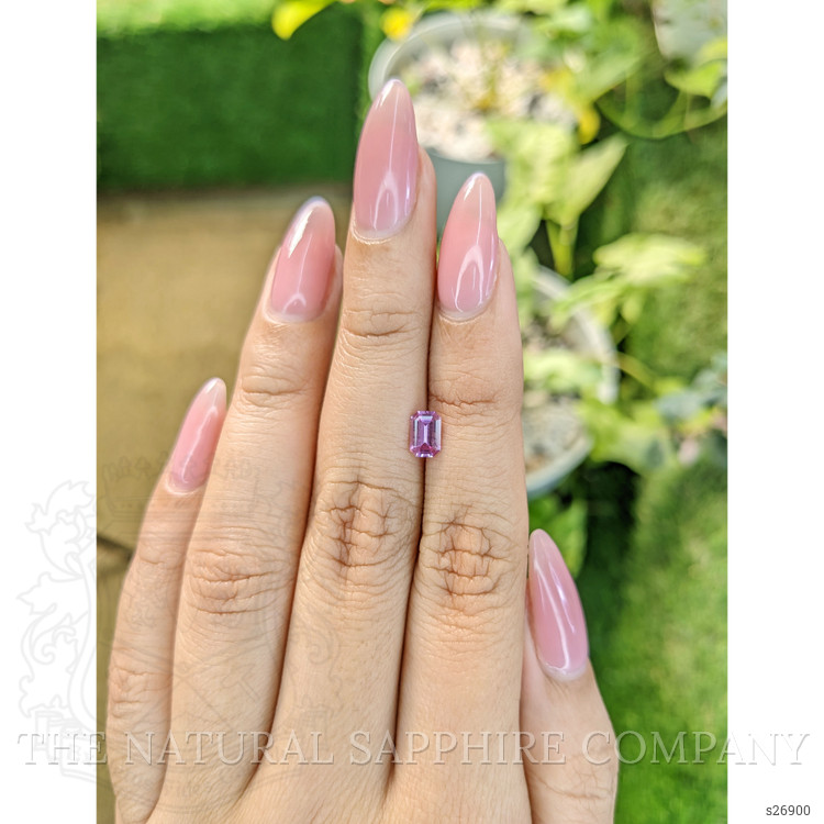 0.62 Ct. Pinkish Purple Sapphire from Ceylon (Sri Lanka)