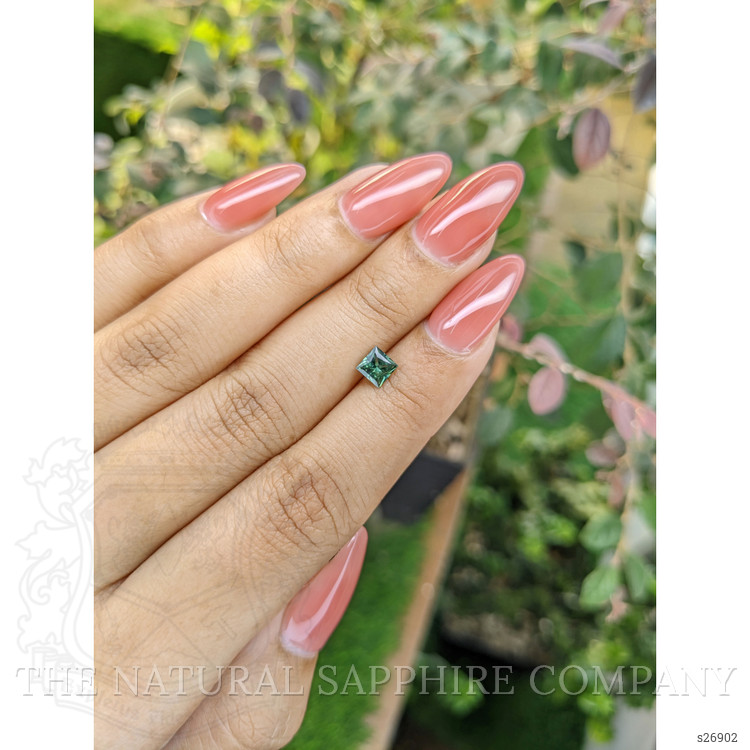 0.60 Ct. Green Sapphire from Ceylon (Sri Lanka)