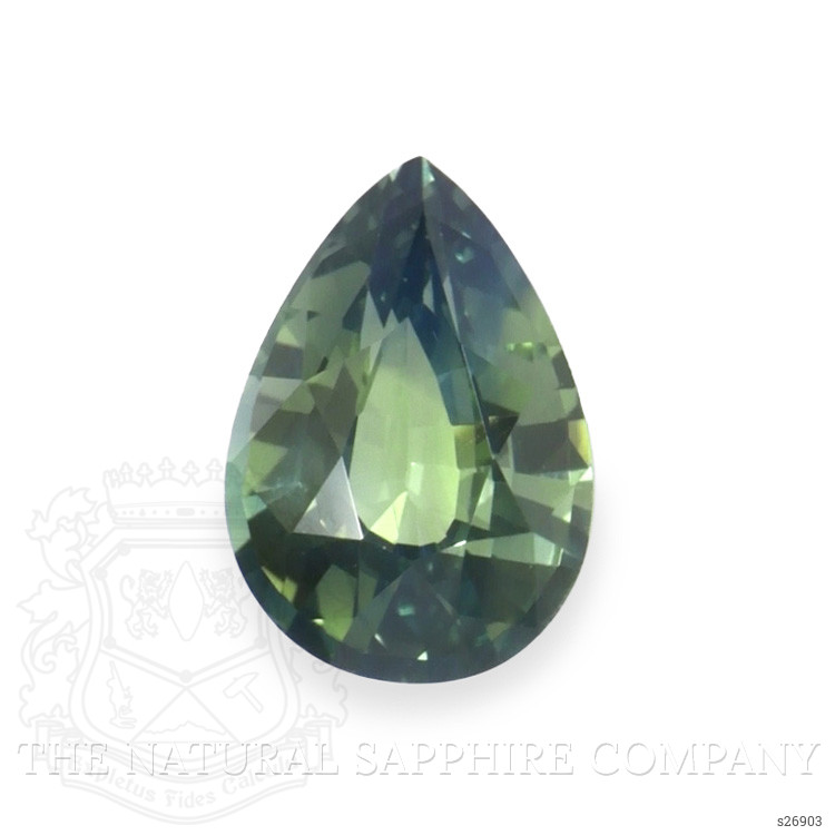 0.88 Ct. Bluish Green Sapphire from Ceylon (Sri Lanka)