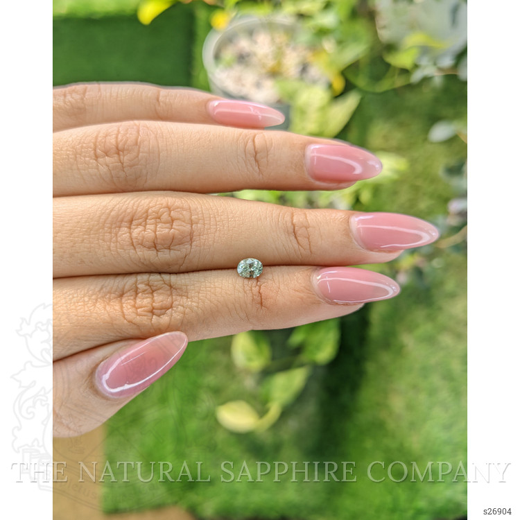 0.46 Ct. Green Sapphire from Ceylon (Sri Lanka)