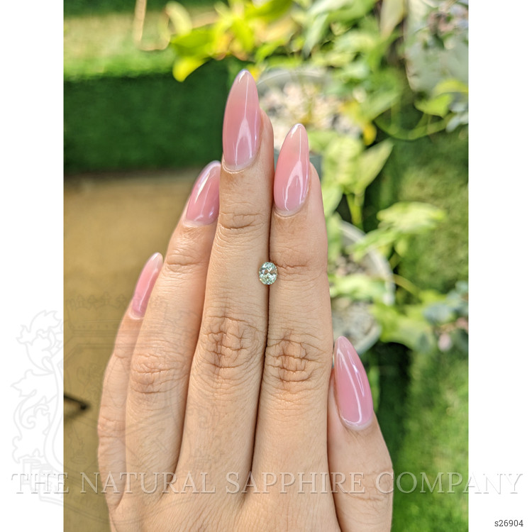 0.46 Ct. Green Sapphire from Ceylon (Sri Lanka)