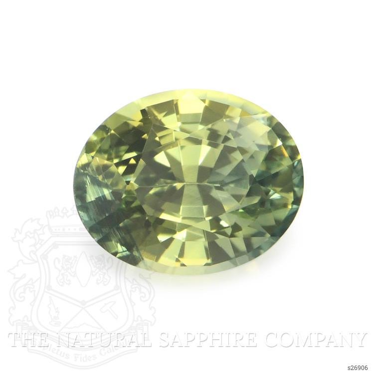 0.52 Ct. Yellowish Green Sapphire from Ceylon (Sri Lanka)