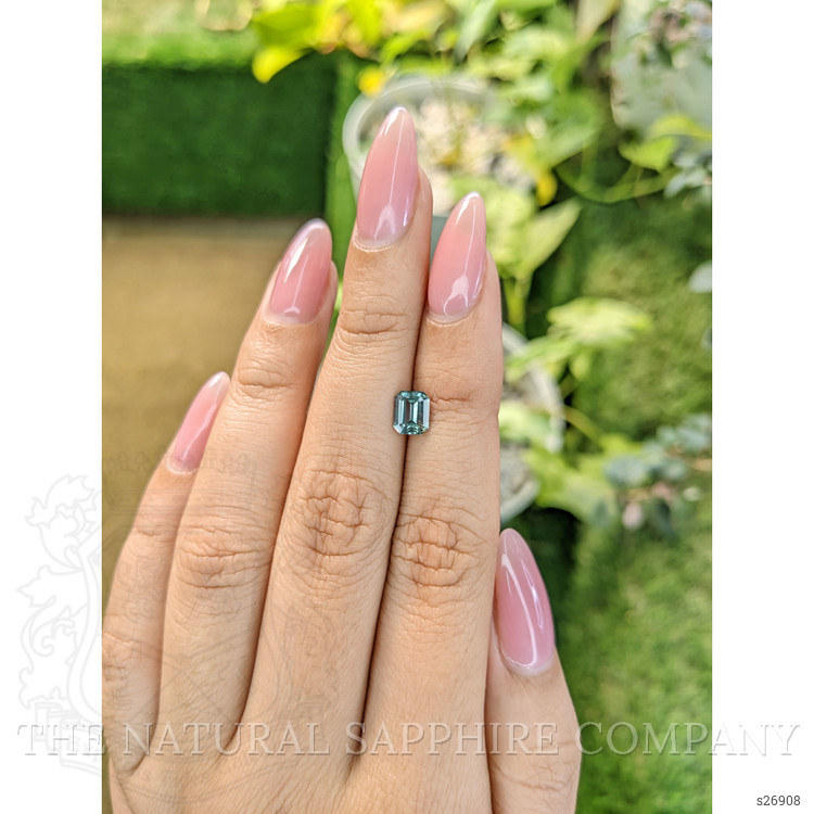 0.88 Ct. Green Sapphire from Ceylon (Sri Lanka)