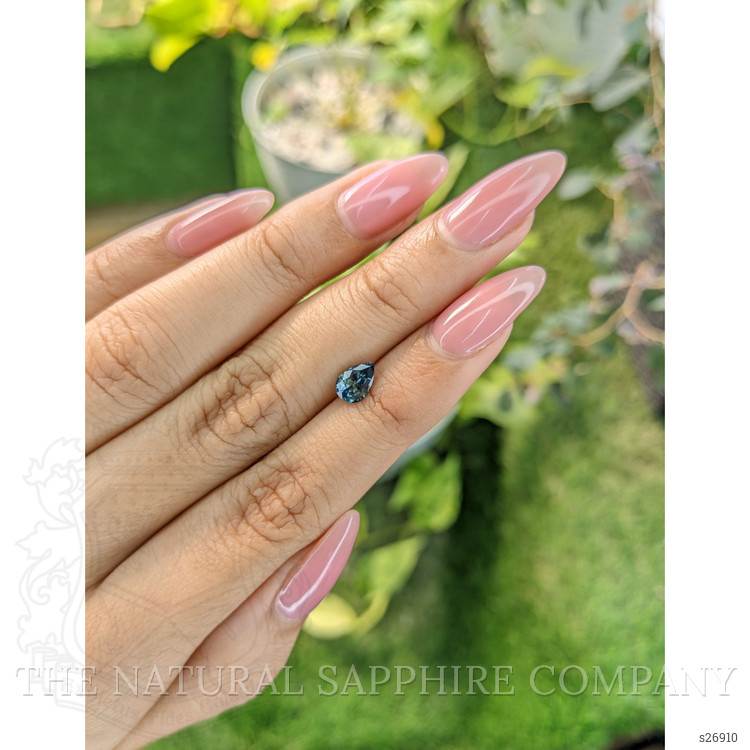 0.83 Ct. Greenish Blue Sapphire from Ceylon (Sri Lanka)