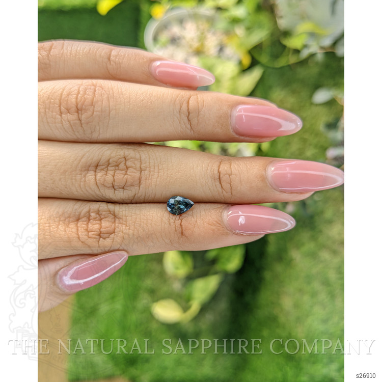 0.83 Ct. Greenish Blue Sapphire from Ceylon (Sri Lanka)
