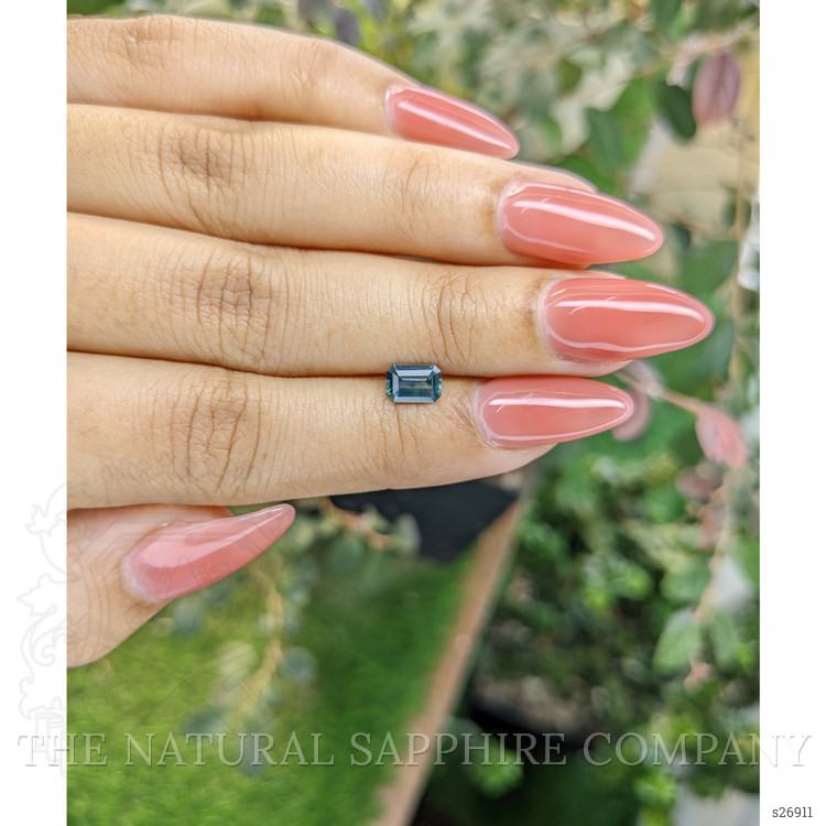 0.76 Ct. Bluish Green Sapphire from Ceylon (Sri Lanka)