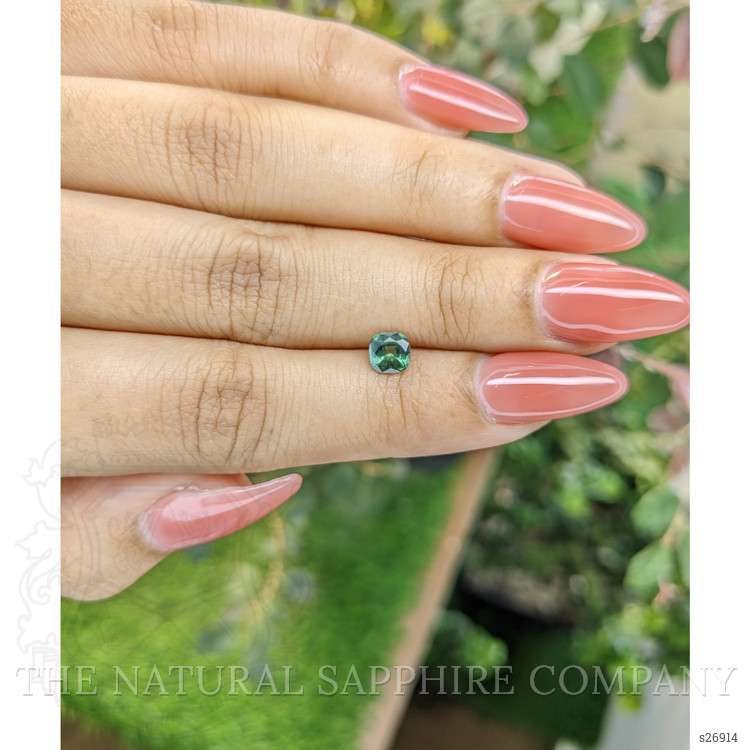 0.69 Ct. Green Sapphire from Ceylon (Sri Lanka)