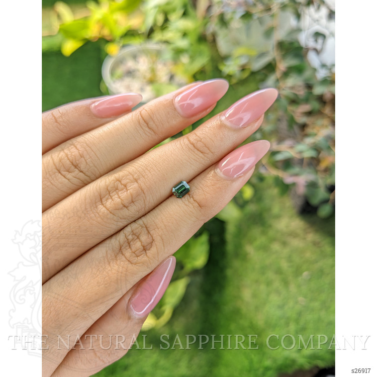 0.55 Ct. Green Sapphire from Ceylon (Sri Lanka)