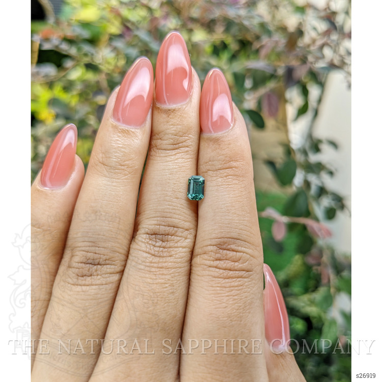 0.84 Ct. Green Sapphire from Ceylon (Sri Lanka)