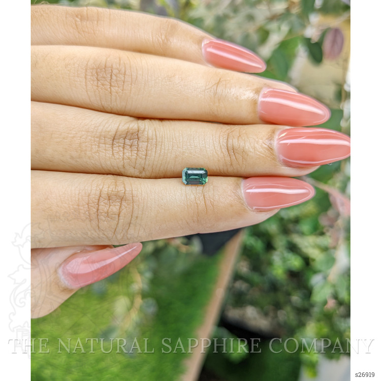 0.84 Ct. Green Sapphire from Ceylon (Sri Lanka)