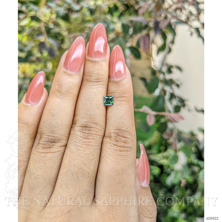 0.62 Ct. Green Sapphire from Ceylon (Sri Lanka)