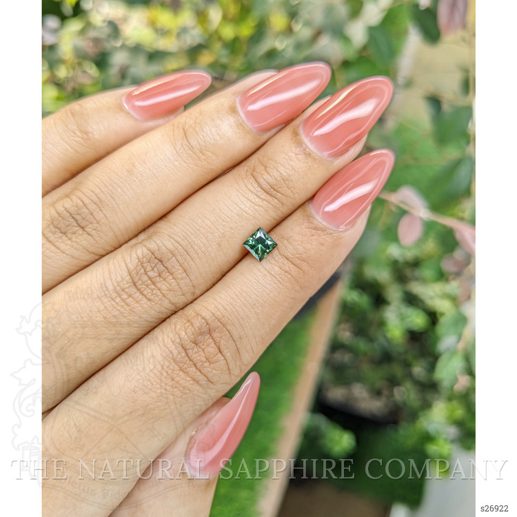 0.62 Ct. Green Sapphire from Ceylon (Sri Lanka)