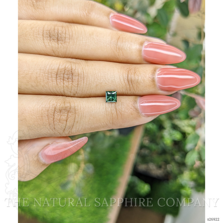 0.62 Ct. Green Sapphire from Ceylon (Sri Lanka)