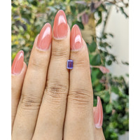 0.88 Ct. Purple Sapphire from Ceylon (Sri Lanka) Life Style