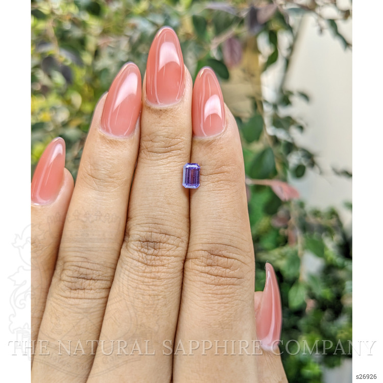 0.88 Ct. Purple Sapphire from Ceylon (Sri Lanka)