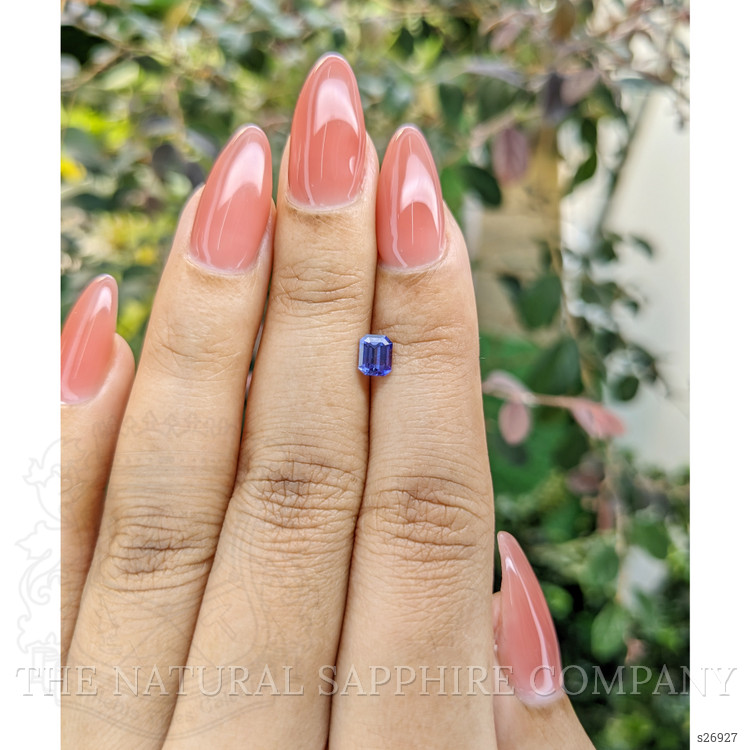 0.59 Ct. Bluish Purple Sapphire from Ceylon (Sri Lanka)
