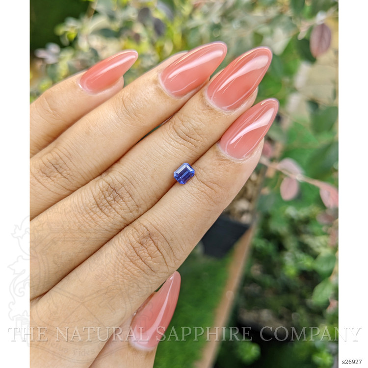 0.59 Ct. Bluish Purple Sapphire from Ceylon (Sri Lanka)