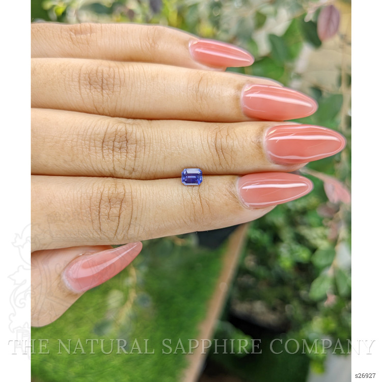0.59 Ct. Bluish Purple Sapphire from Ceylon (Sri Lanka)