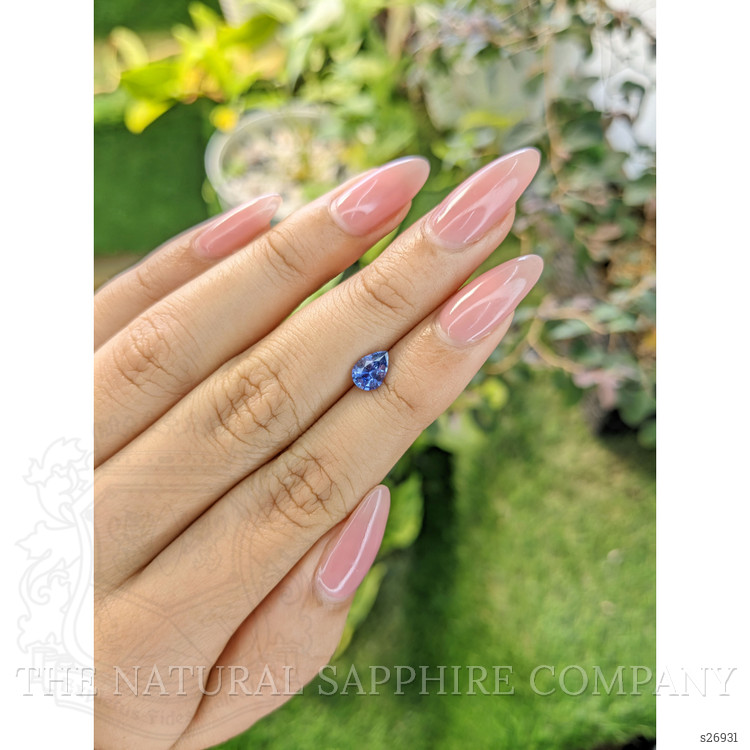 0.81 Ct. Blue Sapphire from Ceylon (Sri Lanka)