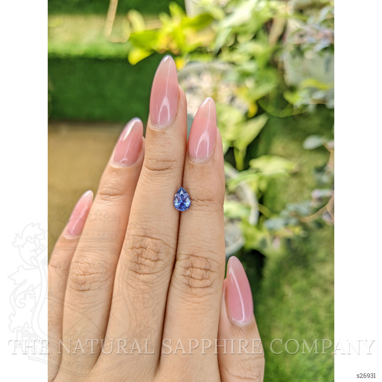 0.81 Ct. Blue Sapphire from Ceylon (Sri Lanka)