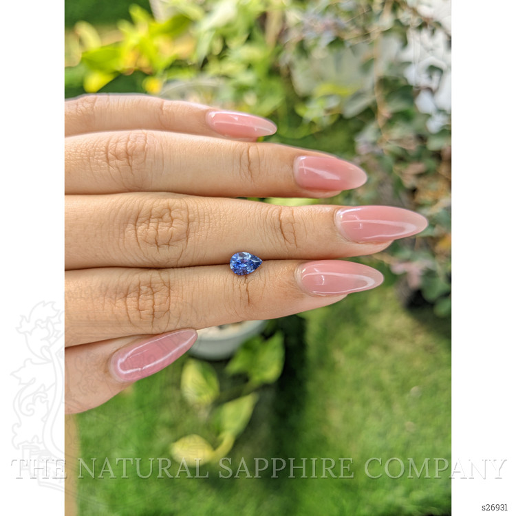 0.81 Ct. Blue Sapphire from Ceylon (Sri Lanka)