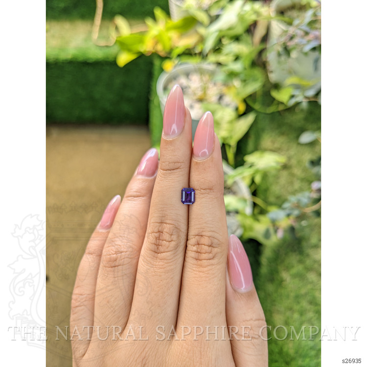 0.91 Ct. Bluish Purple Sapphire from Ceylon (Sri Lanka)