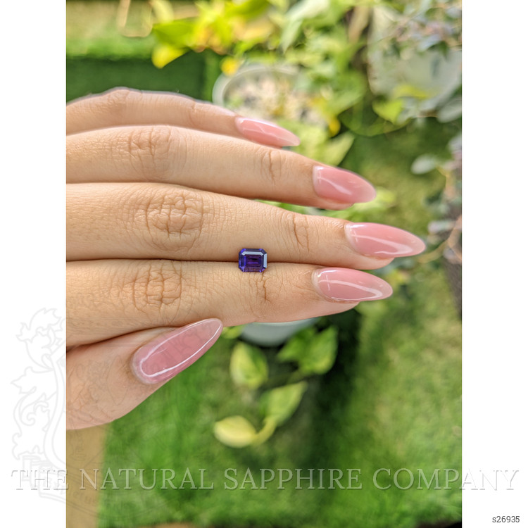 0.91 Ct. Bluish Purple Sapphire from Ceylon (Sri Lanka)