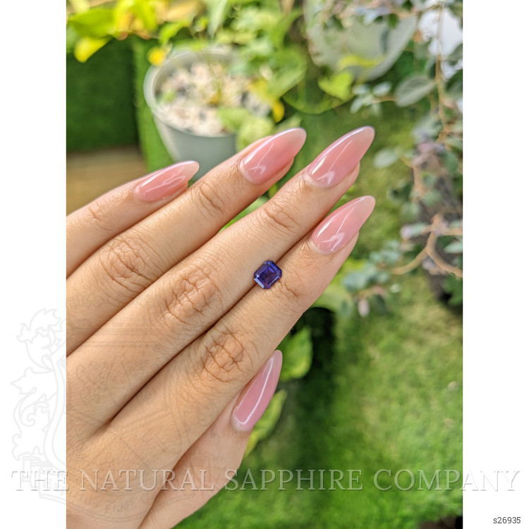 0.91 Ct. Bluish Purple Sapphire from Ceylon (Sri Lanka)