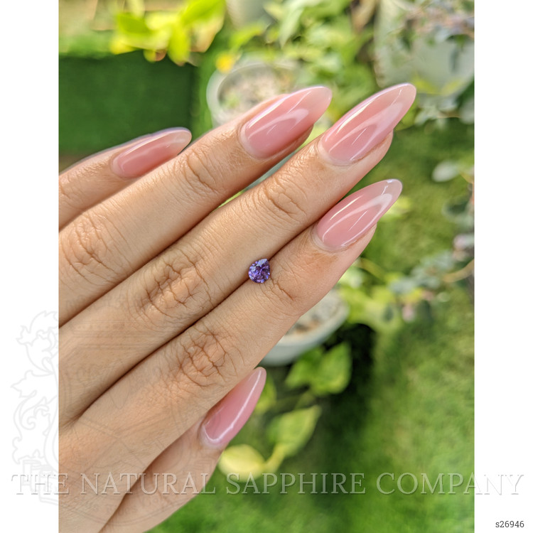 0.40 Ct. Purple Sapphire from Ceylon (Sri Lanka)