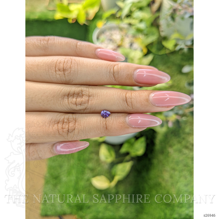 0.40 Ct. Purple Sapphire from Ceylon (Sri Lanka)