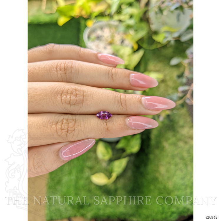 1.22 Ct. Pinkish Purple Sapphire from Ceylon (Sri Lanka)