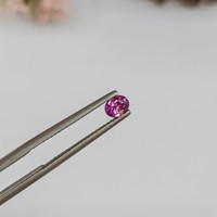 0.38 Ct. Pinkish Purple Sapphire from Ceylon (Sri Lanka) Life Style