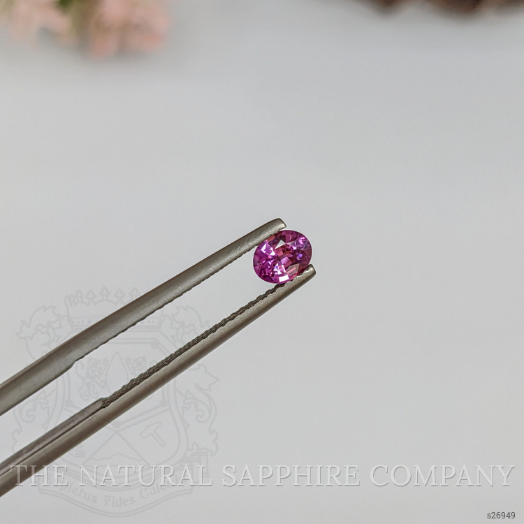0.38 Ct. Pinkish Purple Sapphire from Ceylon (Sri Lanka)
