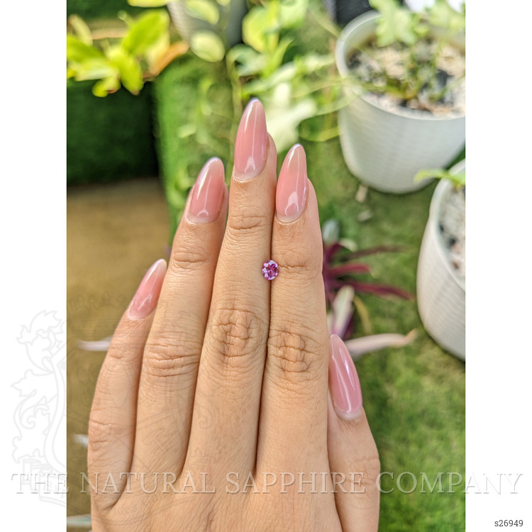 0.38 Ct. Pinkish Purple Sapphire from Ceylon (Sri Lanka)