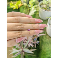 0.38 Ct. Pinkish Purple Sapphire from Ceylon (Sri Lanka) Life Style