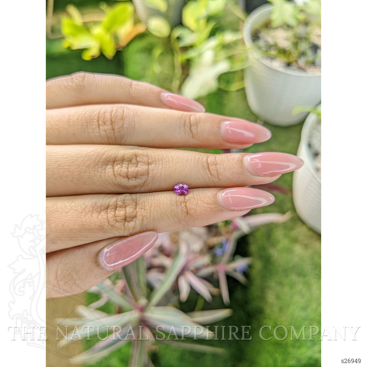 0.38 Ct. Pinkish Purple Sapphire from Ceylon (Sri Lanka)
