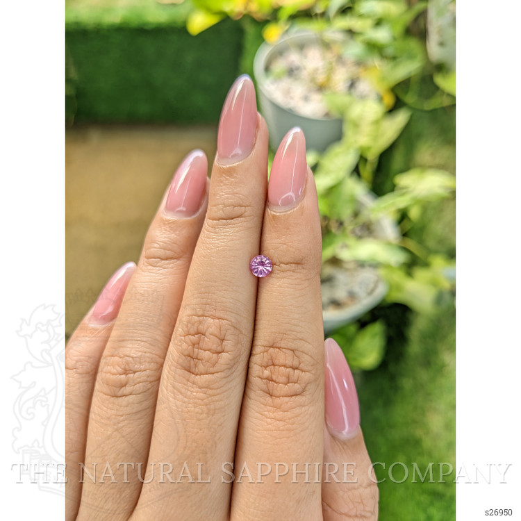 0.45 Ct. Purplish Pink Sapphire from Ceylon (Sri Lanka)