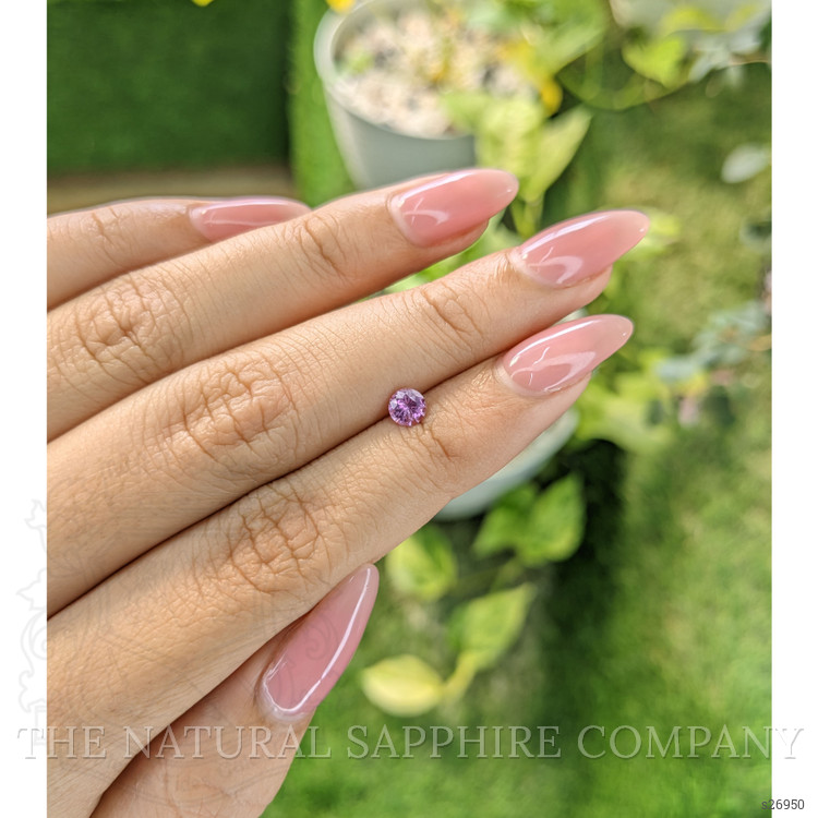 0.45 Ct. Purplish Pink Sapphire from Ceylon (Sri Lanka)