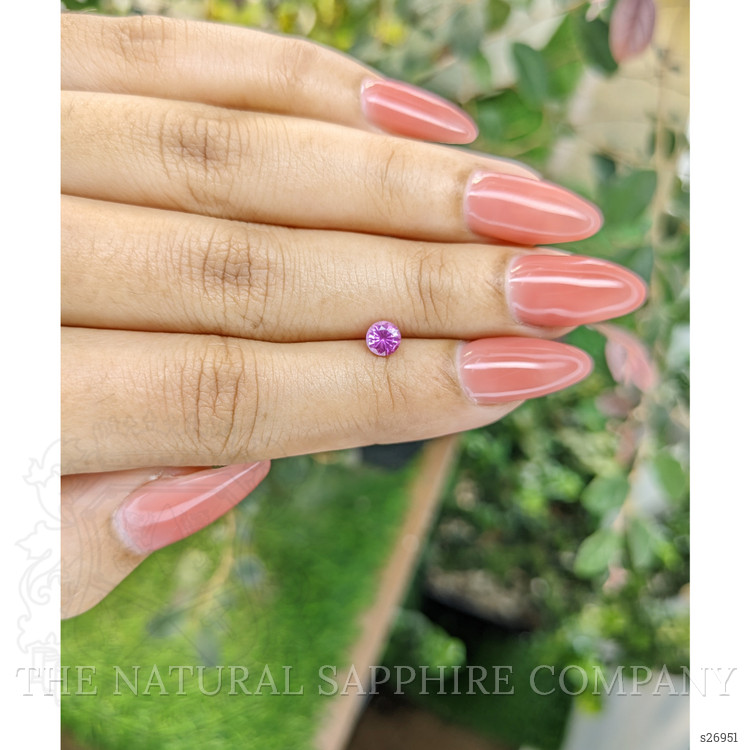 0.48 Ct. Purplish Pink Sapphire from Ceylon (Sri Lanka)