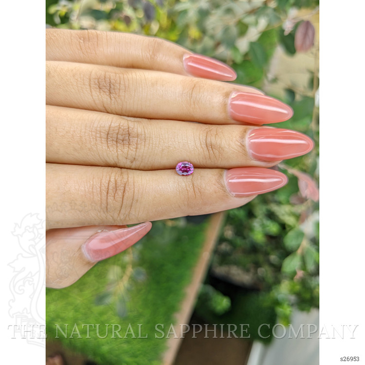 0.53 Ct. Purplish Pink Sapphire from Ceylon (Sri Lanka)