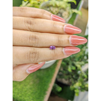 0.63 Ct. Pinkish Purple Sapphire from Ceylon (Sri Lanka) Life Style