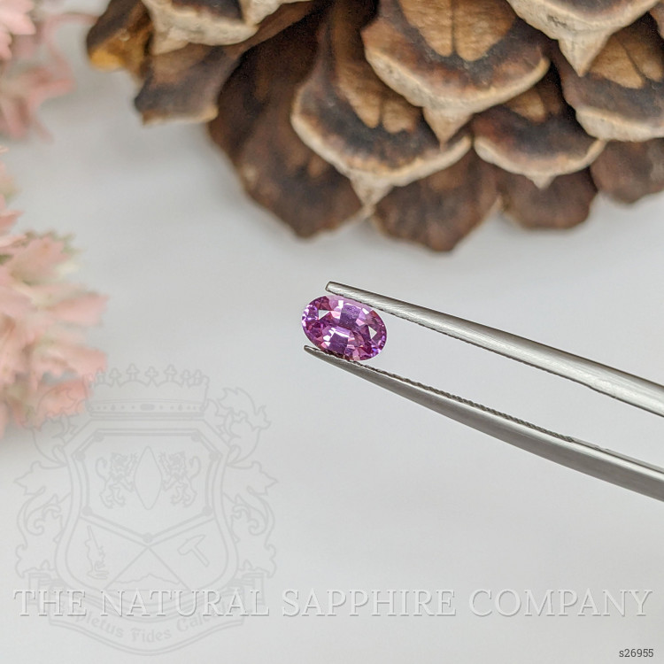 0.63 Ct. Pinkish Purple Sapphire from Ceylon (Sri Lanka)