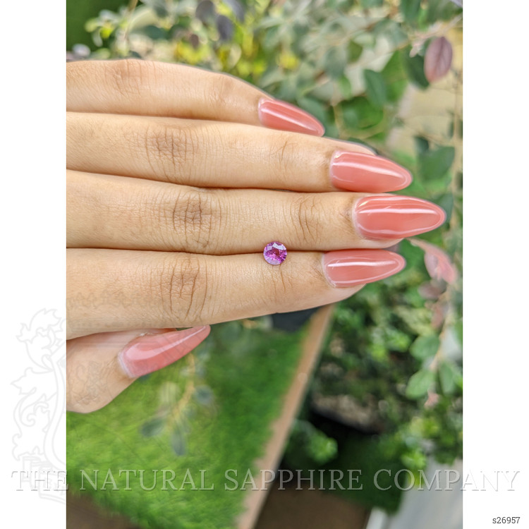 0.52 Ct. Purplish Pink Sapphire from Ceylon (Sri Lanka)