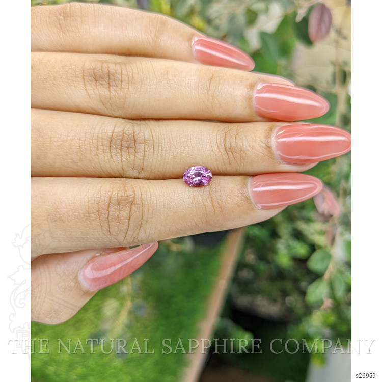 0.84 Ct. Pink Sapphire from Ceylon (Sri Lanka)