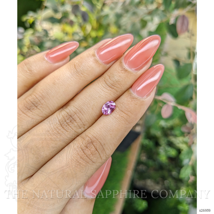 0.84 Ct. Pink Sapphire from Ceylon (Sri Lanka)
